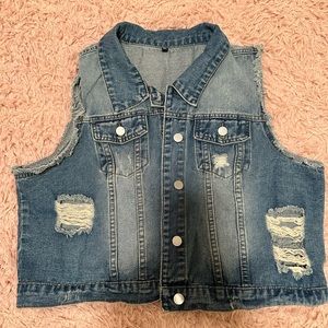 Woman’s XL Denim Vest